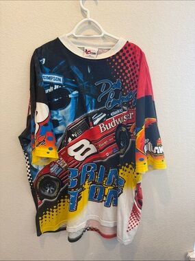 Vintage Dale Earnhardt Jr Nascar T Shirt Men Chase All Over Print AOP Tee
